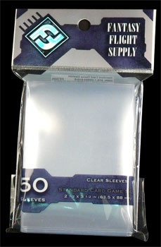 50x FFG Clear Standard Card Sleeves Grey Fantasy Flight Games 